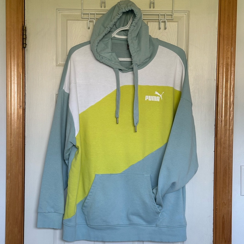 Gorgeous Tri-Colour Puma Hoodie - Ladies XL